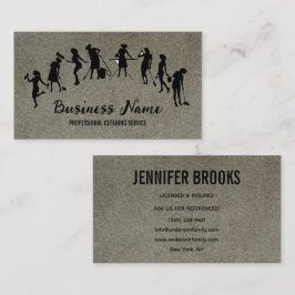 Tarjeta De Visita Housekeeping Maid Service Cleaning Professional