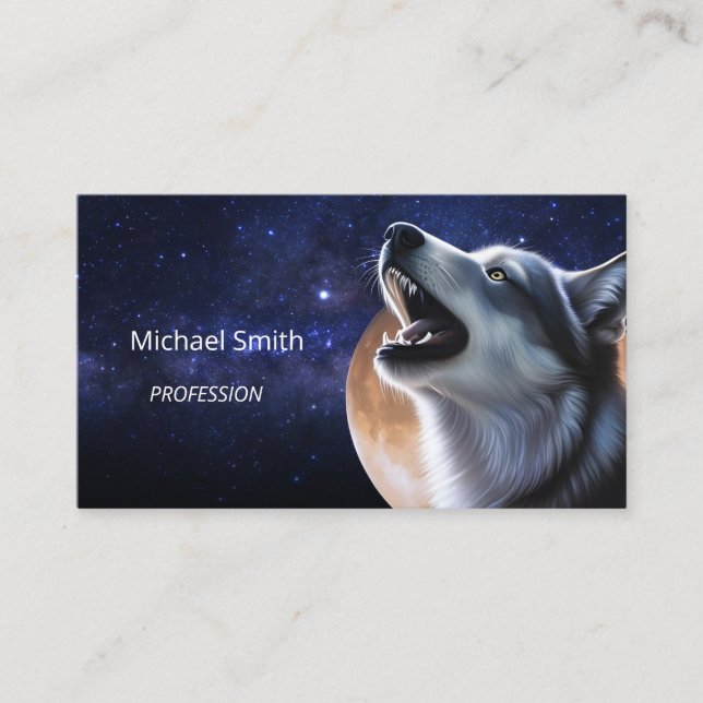 Tarjeta De Visita Howling Wolf (Anverso)