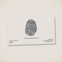 Huella dactilar - Investigador privado minimalista