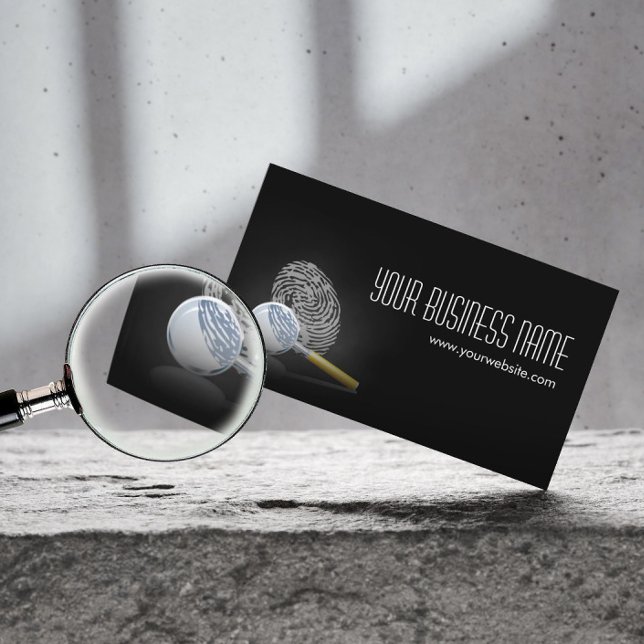 Tarjeta De Visita Huella digital de detectives (Subido por el creador)