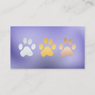 Tarjeta De Visita Huellas de patas de perro Cuidado de animales