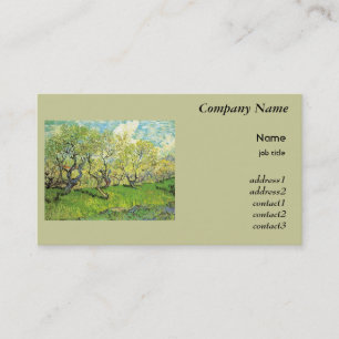 Tarjeta De Visita Huerto en flor Vincent van Gogh