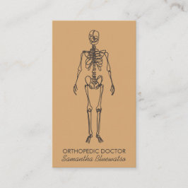 Tarjeta De Visita Hueso de arena Skeleton médico ortopédico esculpid