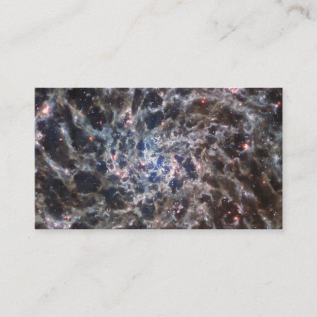 Tarjeta De Visita Huesos de Galaxy IC5332 de JWST (Anverso)