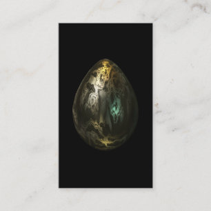Tarjeta De Visita Huevo del metal fundido