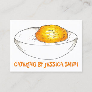 Tarjeta De Visita Huevos de Huevos de Huevos de Chef Restauración Co