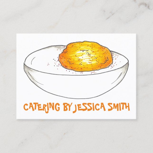 Tarjeta De Visita Huevos de Huevos de Huevos de Chef Restauración Co (Anverso)
