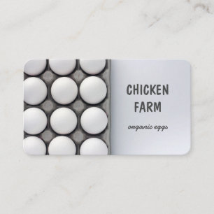 Tarjeta De Visita Huevos frescos Biohuevos Biohuevos Pollos Hen Farm