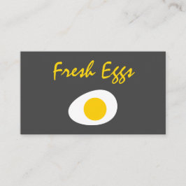 Tarjeta De Visita Huevos frescos modernos