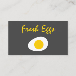 Tarjeta De Visita Huevos frescos modernos