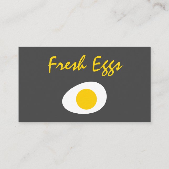 Tarjeta De Visita Huevos frescos modernos (Anverso)