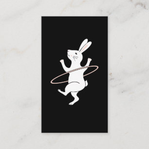 Tarjeta De Visita Hula Hoop Bunny Hooping Chicas Hoop Dance