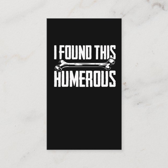 Tarjeta De Visita Humor de cirujanos ortopédicos Ortopédicos (Anverso)