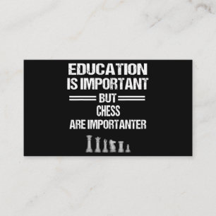 Tarjeta De Visita Humor de educación de piezas de ajedrez Cristo gra