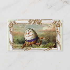 Tarjeta De Visita Humpty Dumpty y Alice