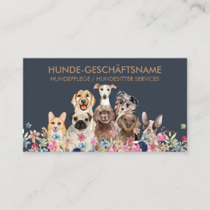 Tarjeta De Visita Hundepflege Boutique Haustierbetreuung Hundesitter