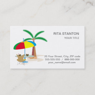 Tarjeta De Visita ¡Hurra, vacaciones!