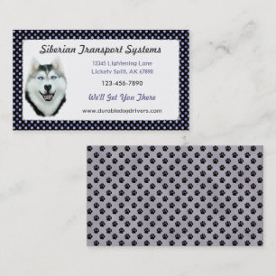 Tarjeta De Visita Husky Siberian