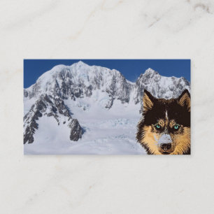 Tarjeta de visita Husky Siberian