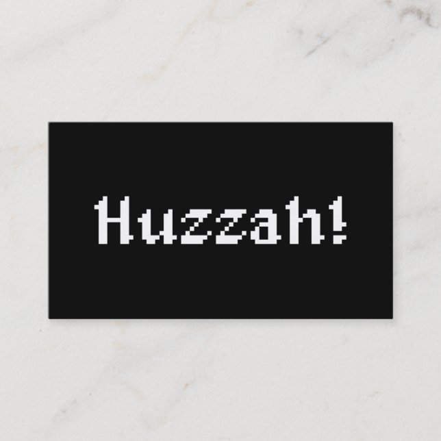 Tarjeta De Visita ¡Huzzah de 8 bits! (Anverso)