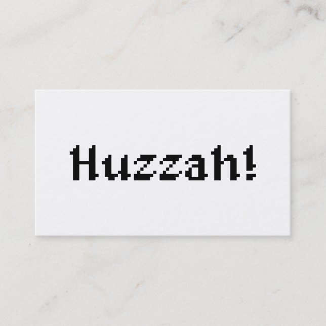 Tarjeta De Visita ¡Huzzah de 8 bits! (Anverso)