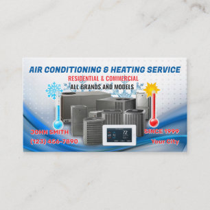 Tarjeta De Visita HVAC Business Cards