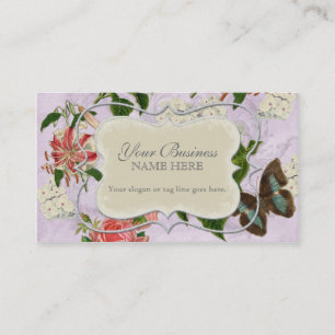 Tarjeta De Visita Hydrangea subió lirio de la mariposa n del