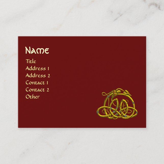 Tarjeta De Visita HYPER DRAGON, rojo (Anverso)