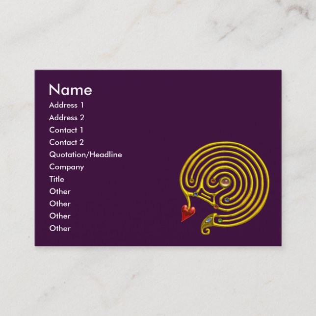 TARJETA DE VISITA HYPER LABYRINTH (Anverso)