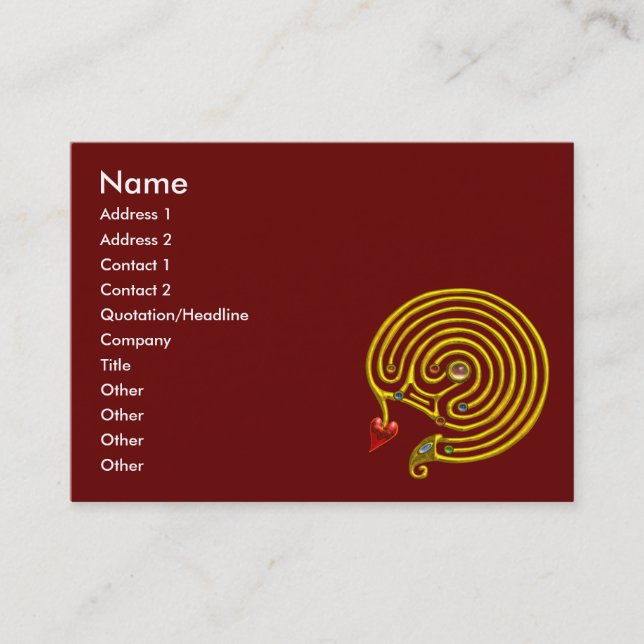 TARJETA DE VISITA HYPER LABYRINTH (Anverso)