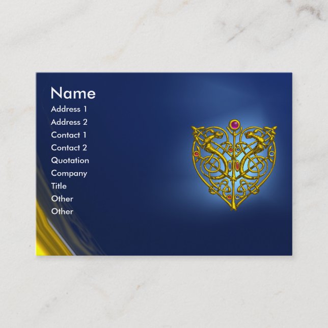 Tarjeta De Visita HYPER VALENTINE SAPPHIRE ,azul (Anverso)