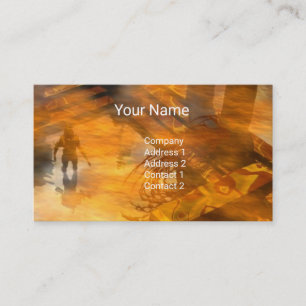 Tarjeta De Visita HYPERION WORLD ALIEN LANDSCAPE Ciencia Ficción