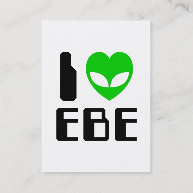 Tarjeta De Visita I Alien Heart EBE (Reverso)