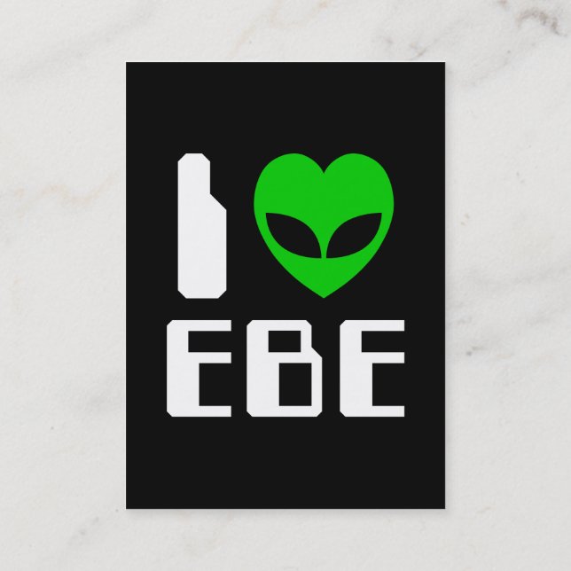 Tarjeta De Visita I Alien Heart EBE (Reverso)