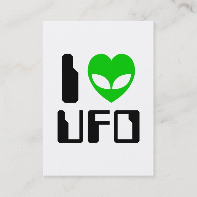 Tarjeta De Visita I Alien Heart UFO (Reverso)
