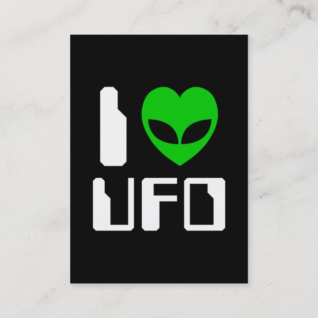 Tarjeta De Visita I Alien Heart UFO (Reverso)