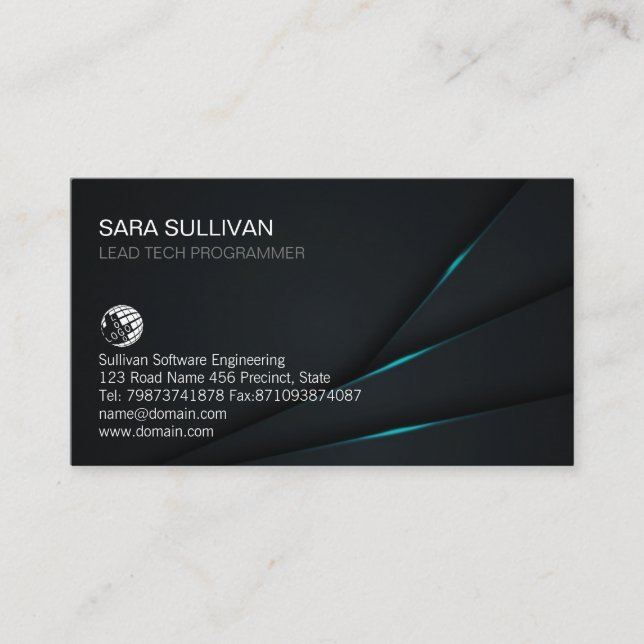 Tarjeta De Visita I.T. técnica de ingeniería informática (Anverso)