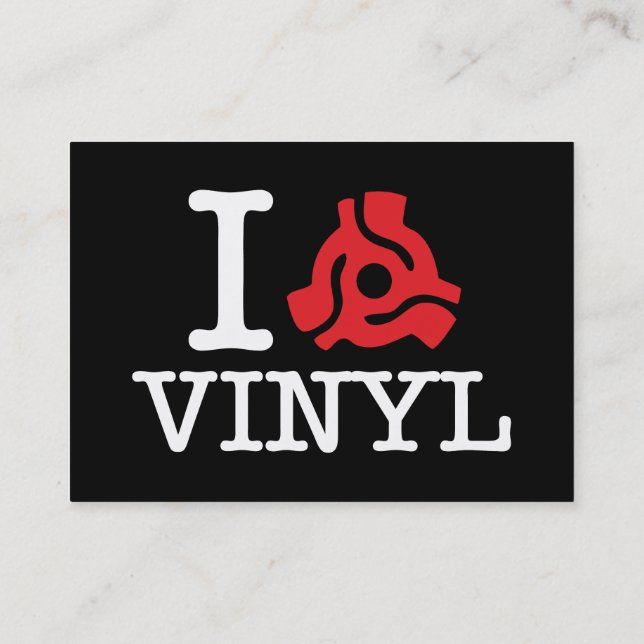 Tarjeta De Visita I vinilo de 45 adaptadores (Reverso)