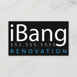 Tarjeta De Visita iBang. Empresa de renovación de techos de construc