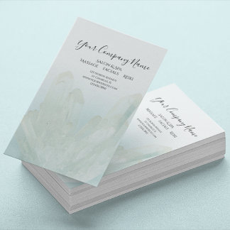 Tarjeta De Visita Ice Blue Crystals Salon Spa