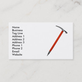 Tarjeta De Visita Ice Climbing Outdoor Instruction Business