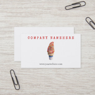 Tarjeta De Visita Ice Cream Cone