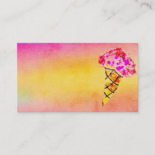 Tarjeta De Visita Ice Cream Cone