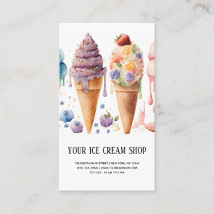 Tarjeta de visita Ice Cream Parlor