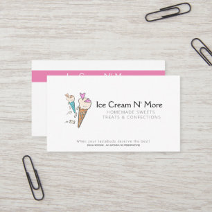 Tarjeta De Visita ICe Cream Parlor