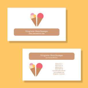 Tarjeta de visita Ice Cream Parlor