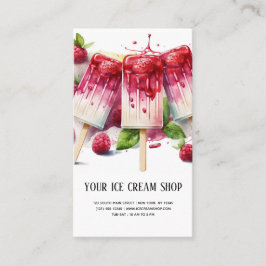Tarjeta de visita Ice Cream Parlor