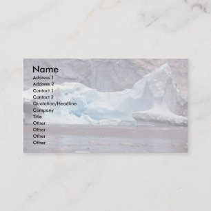 Tarjeta De Visita Icebergs, la Antártida
