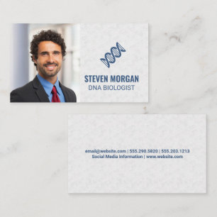 Tarjeta De Visita Icono de ADN   Biología científica   Hombre con tr