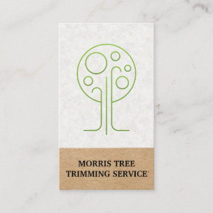 Tarjeta De Visita Icono de árbol   Paisaje   Gardener